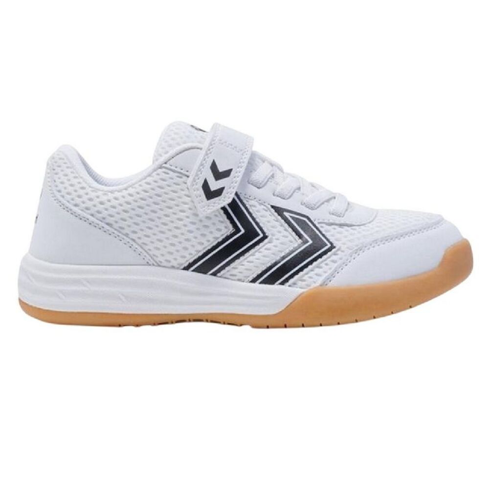 Hummel Childrens/Kids Multiplay Flex Vc Flat Indoor Court Trainers / White/Black